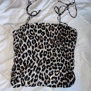 H&M leopard print tank